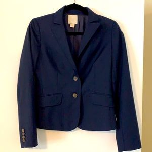 J Crew blue pinstripe suit, like new!